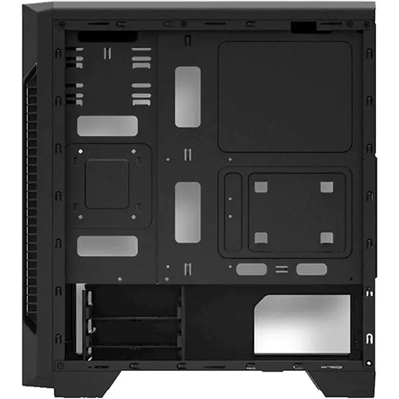 Case Zalman S3 TG, ATX Mid-Tower Computer Case, Black, 2 image