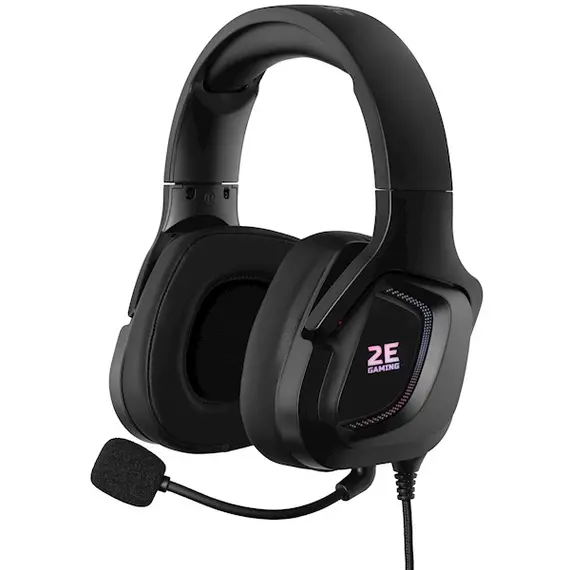 ყურსასმენი 2E HG340 RGB 7.1 (2E-HG340BK-7.1) BLACK , 2 image - Primestore.ge