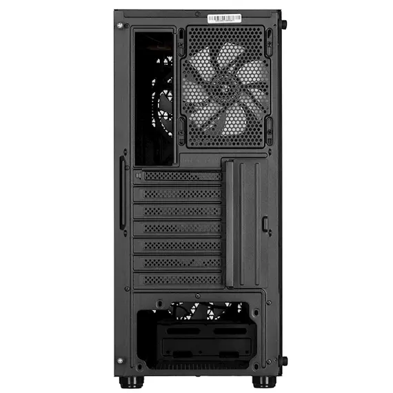 Case 2E G338 HEXAGON, Mid-Tower, ARGB, Gaming PC Case, Black, 2 image