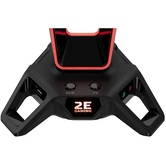 ყურსასმენის სადგამი 2E 2E-GST330UB Gaming 3in1 GST330 Headset Stand, RGB, USB, Black , 4 image - Primestore.ge