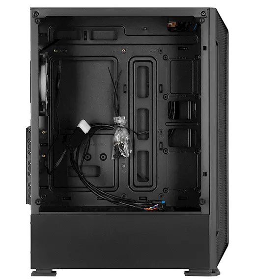 Case 2E GH1 HUNTER, Mid-Tower, ARGB, Gaming PC Case, Black, 7 image