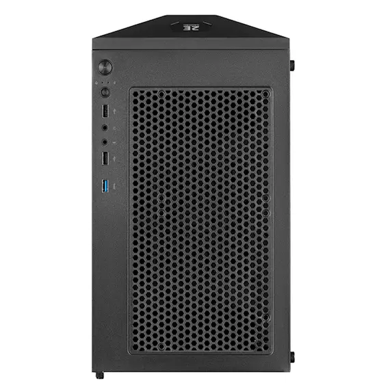 Case 2E GH1 HUNTER, Mid-Tower, ARGB, Gaming PC Case, Black, 5 image