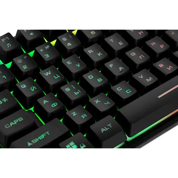 კლავიატურა 2E KG355 LED, USB, Wired, Gaming Keyboard Black , 5 image - Primestore.ge