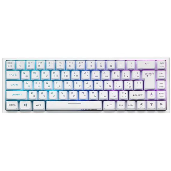 კლავიატურა 2E 2E-KG360UWT Gaming KG360 Wireless Keyboard, RGB, White  - Primestore.ge