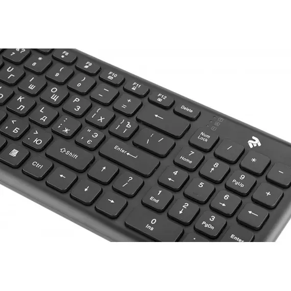 კლავიატურა 2E KS230WB, USB, Wireless Keyboard, Black , 4 image - Primestore.ge