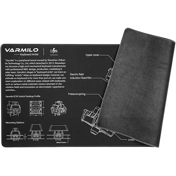 მაუსის პადი Varmilo ZDB005-01 Mousepad EC Mechanical Switch Desk Mat XL , 2 image - Primestore.ge