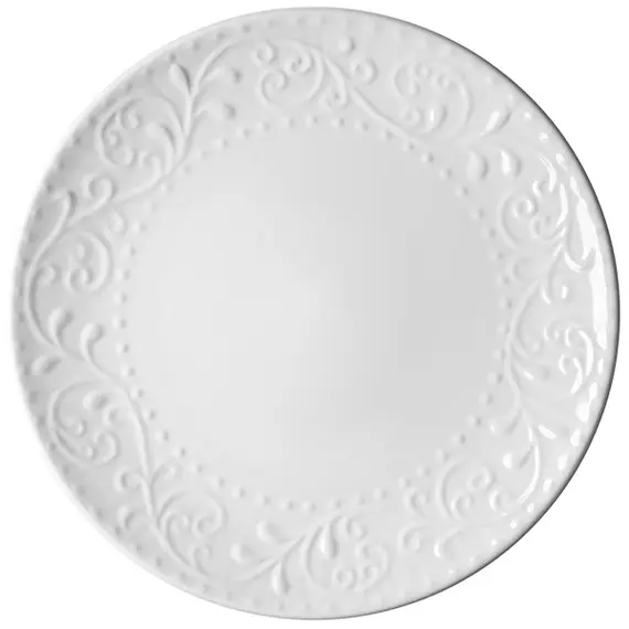 თეფში Ardesto AR2926WC Dinner plate Olbia, 26 сm, Ceramics White  - Primestore.ge