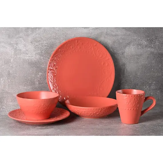 სალათის თასი Ardesto AR2914OC Salad bowl Olbia, 14 сm, Deep Orange , 2 image - Primestore.ge