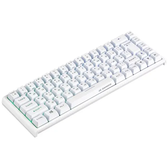 კლავიატურა 2E 2E-KG360UWT Gaming KG360 Wireless Keyboard, RGB, White , 4 image - Primestore.ge
