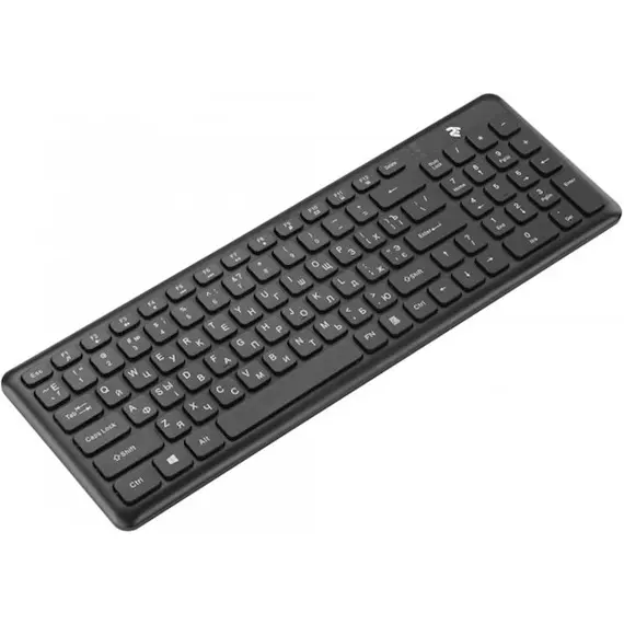 კლავიატურა 2E KS230WB, USB, Wireless Keyboard, Black , 2 image - Primestore.ge