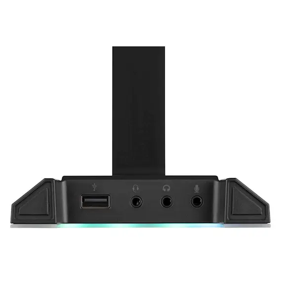 ყურსასმენის სადგამი 2E 2E-GST320UB Gaming 3in1 GST320 Headset Stand, RGB, USB, Black , 4 image - Primestore.ge