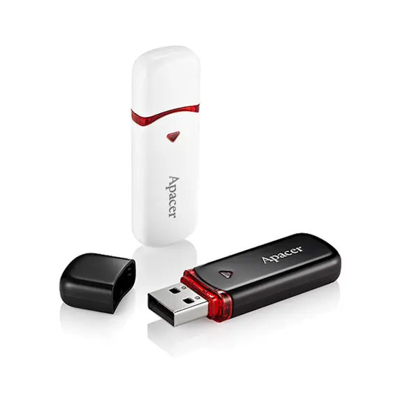 USB ფლეშ მეხსიერაბა Apacer USB2.0 Flash Drive AH333 64GB Black , 3 image - Primestore.ge