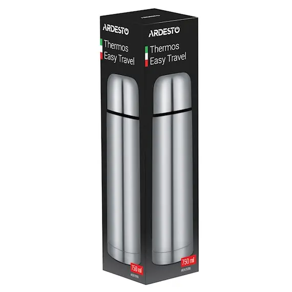 თერმოსი Ardesto AR2610TBS 1000ml Silver , 2 image - Primestore.ge