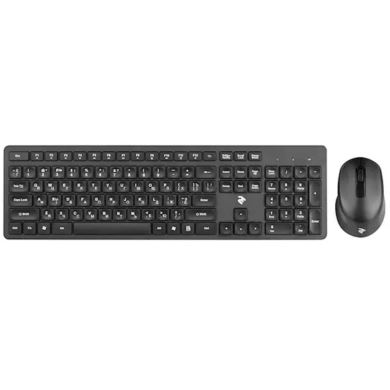 კლავიატურა + მაუსი 2E MK420WB, Wireless Keyboard and Mouse, Black  - Primestore.ge