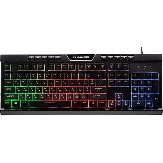 კლავიატურა 2E 2E-KG300UB Gaming KG300 Keyboard, LED, USB, Black  - Primestore.ge