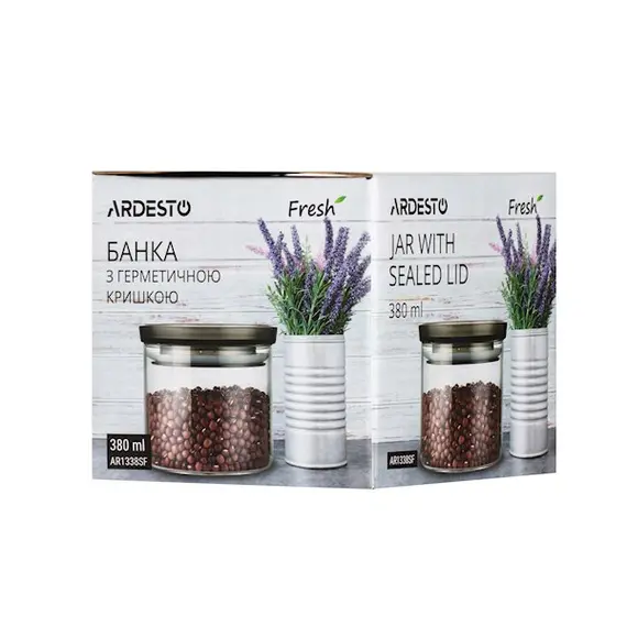 ქილა Ardesto AR1338SF Jar Fresh, 380 ml, Transparent , 6 image - Primestore.ge