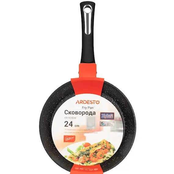 ტაფა Ardesto AR1924GM 24cm, Black , 3 image - Primestore.ge
