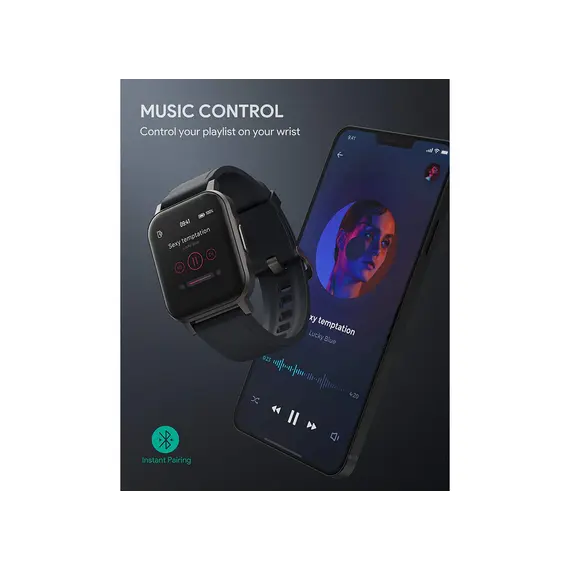 სმარტ საათი Aukey LS02 Fitness Tracker - Black , 3 image - Primestore.ge