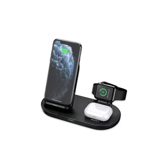 Wireless charger Aukey 3 in 1 10W AirCore Wireless Charging Station