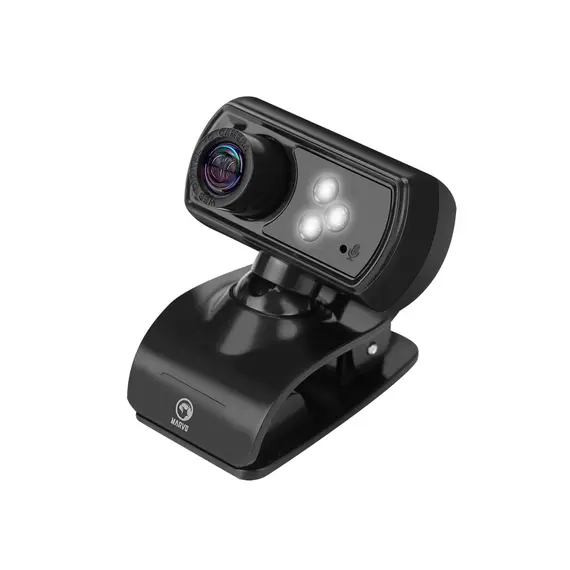 ვებკამერა Marvo MPC01 Webcam LED lights I Built-in Microphone I 1/4'' CMOS Sensor I 5MP HD 1080P , 2 image - Primestore.ge