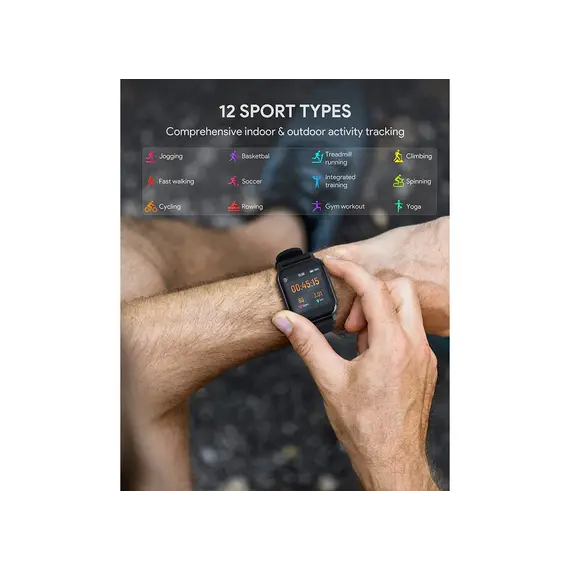 სმარტ საათი Aukey LS02 Fitness Tracker - Black , 2 image - Primestore.ge