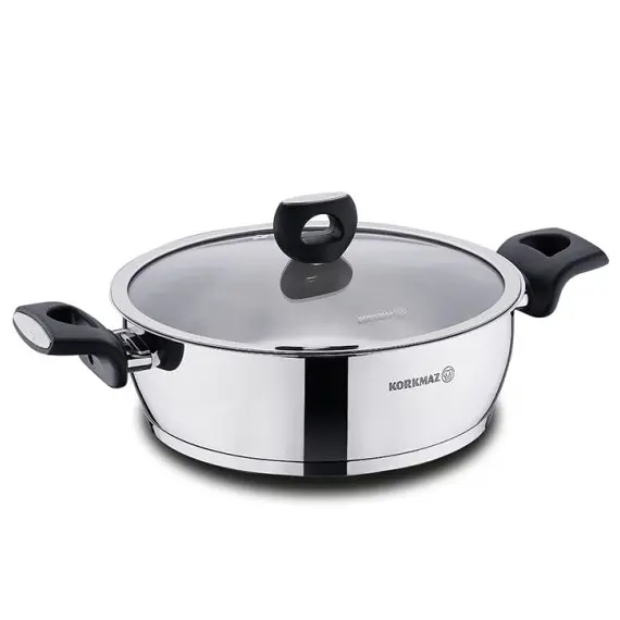ქვაბი Korkmaz A2994 Low Casserole 24x8 cm / 3,4 Lt  - Primestore.ge