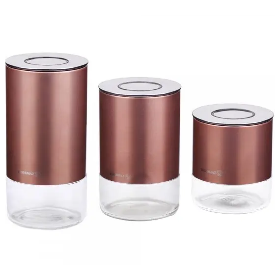 კონტეინერი 3 ცალი Korkmaz A5520-2  - Primestore.ge
