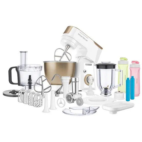 სამზარეულოს კომბაინი Sencor STM 4467CH Full Food processor, 4.5-litre bowl, 1,000W,Kneading,Whisking,Chopping/cutting,Grating,Meat grinder,Mixer, 8 levels,85db, 33.5x22x36 , 4 image - Primestore.ge