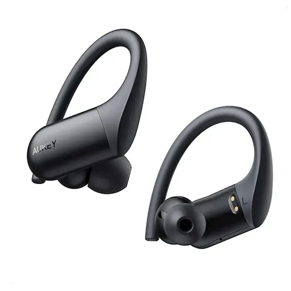 Wireless Headphone AUKEY EP-T32 Wireless Charging Earbuds Elevation Over-Ear IPX8 with CVC 8.0 Black