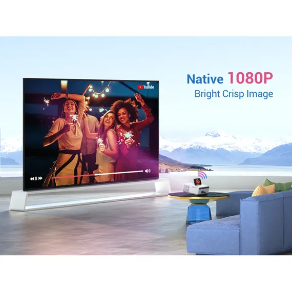 პროექტორი VANKYO Perfomance V630W 1080P Full HD Projector, 300'' LED Projector , 2 image - Primestore.ge