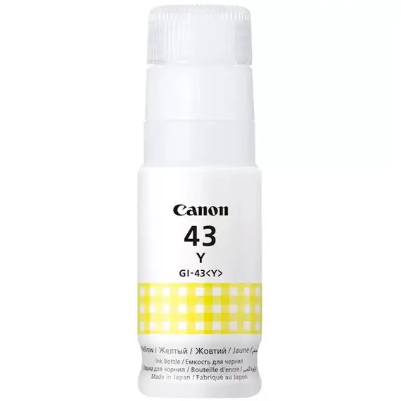 კარტრიჯი Canon GI-43 Yellow for G540 and G640  (8 000 pages)  - Primestore.ge