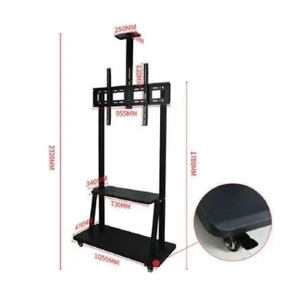 ტელევიზორის საკიდი Allscreen Universal LCD LED TV Bracket CTMH3L TV SIZ:40”-100”ინჩი , 2 image - Primestore.ge