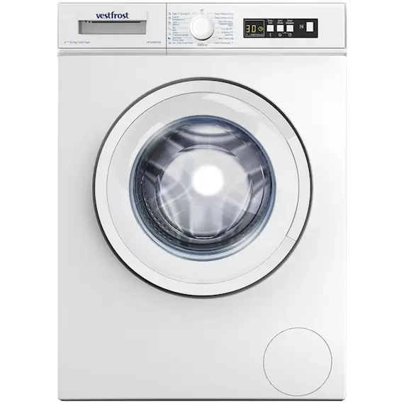 სარეცხი მანქანა Vestfrost VW612FT0W - 6KG, Speed: 1200, (60x43x85)  White  - Primestore.ge