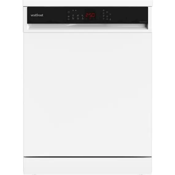 ჭურჭლის სარეცხი მანქანა Vestfrost  VFA2WFS60SD6  Sets 13, Size 60/60, Color White, A+,Display, 6 Prog.  - Primestore.ge