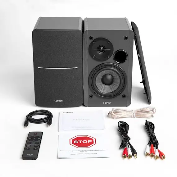 სტუდიური მონიტორი Edifier R1280DBs Active 2.0 Bluetooth Bookshelf Speaker Set, Modern Design With Latest Technology, 42W RMS, Black , 5 image - Primestore.ge