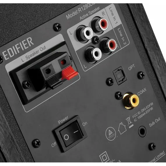 სტუდიური მონიტორი Edifier R1280DBs Active 2.0 Bluetooth Bookshelf Speaker Set, Modern Design With Latest Technology, 42W RMS, Black , 4 image - Primestore.ge
