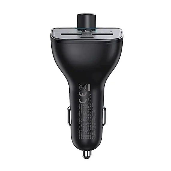 მობილურის დამტენი UGREEN CD229 (80910) Bluetooth Car Charger BT5.0, PD, QC3.0, USB Flash Drive, TF, Black , 2 image - Primestore.ge