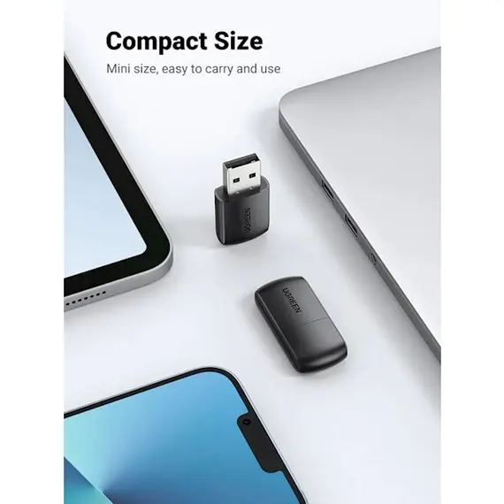 USB ადაპტერი Ugreen CM448 (20204), 2.4GHz, External Network Adapter, Black , 2 image - Primestore.ge