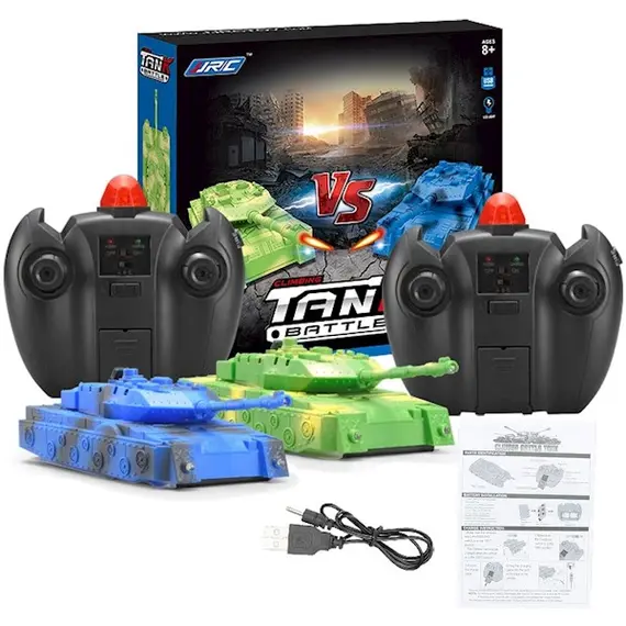 სათამაშო ტანკი JJRC Q5 Wall Climbing Infrared Fighting Tank 2Unit Combo Anti Grafity , 2 image - Primestore.ge