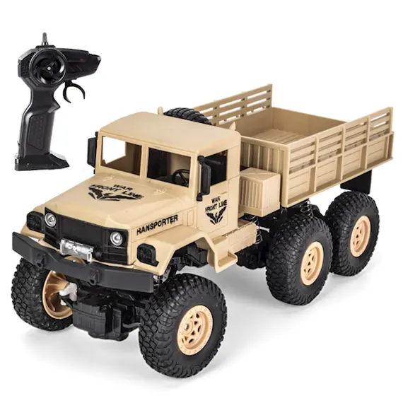 Slot machine JJRC Q69 2.4G Six-wheeled RC Military Truck Yellow, 2 image
