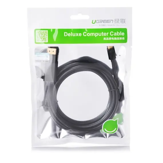 HDM კაბელი UGREEN MD101 (20848) mini DP male to HDMI cable black/ 1.5M Mini Display to HDMI , 5 image - Primestore.ge