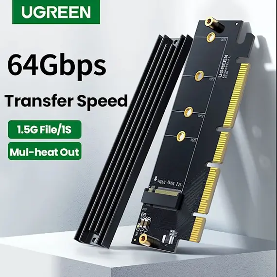 ადაპტერი Ugreen CM465 (30715), UGREEN PCIe 4.0(16×) to M.2 NVMe Expansion Card , 7 image - Primestore.ge