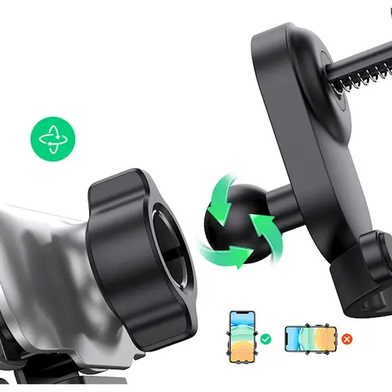 ტელეფონის სამაგრი მანქანისთვის UGREEN LP228 (80871) Gravity Phone Holder for Car (black) , 2 image - Primestore.ge