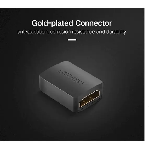 ადაპტერი UGREEN 20107 HDMI Female to Female Adapter (Black) , 2 image - Primestore.ge