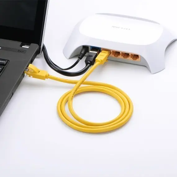 LAN კაბელი UGREEN (11232) Cat 5e UTP Lan Cable 3m (Yellow) , 5 image - Primestore.ge