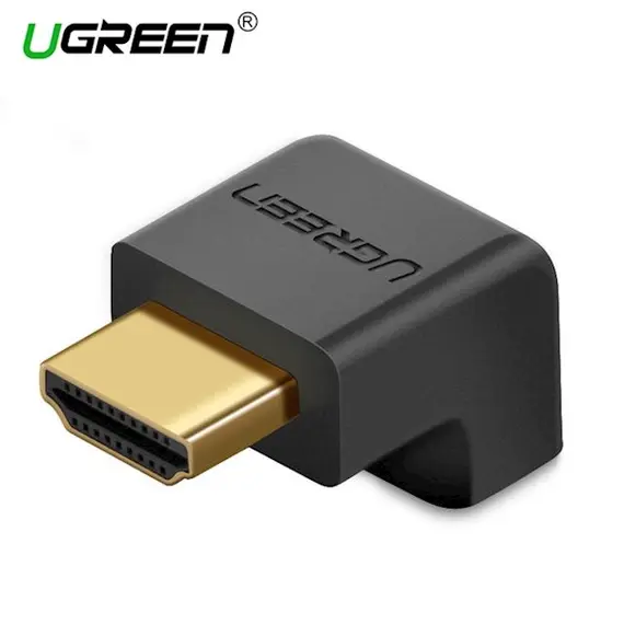 კუთხის HDMI ადაპტერი UGREEN HD112 (20109) HDMI Male to Female Adapter Down  - Primestore.ge