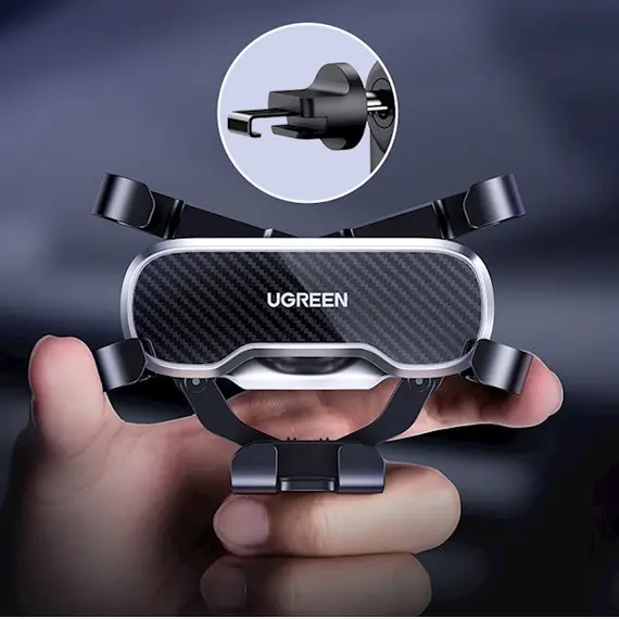 ტელეფონის სამაგრი მანქანისთვის UGREEN LP228 (80871) Gravity Phone Holder for Car (black) , 5 image - Primestore.ge