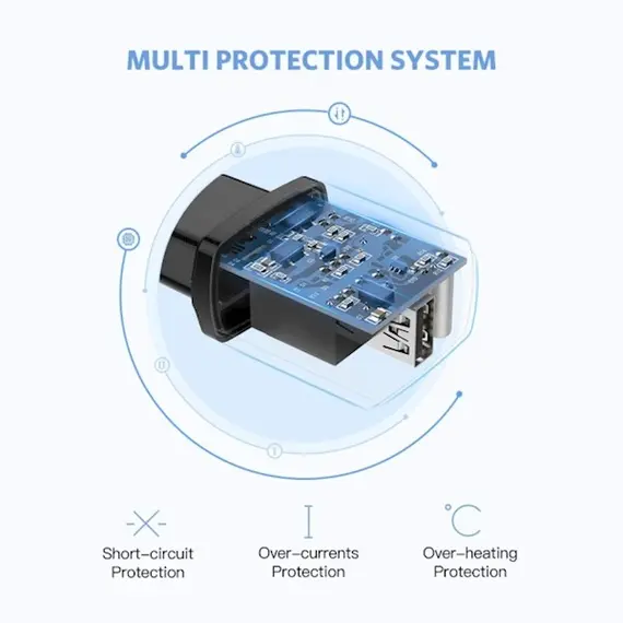 მობილურის დამტენი UGREEN 50459 USB Wall Charger One ports BLACK , 4 image - Primestore.ge