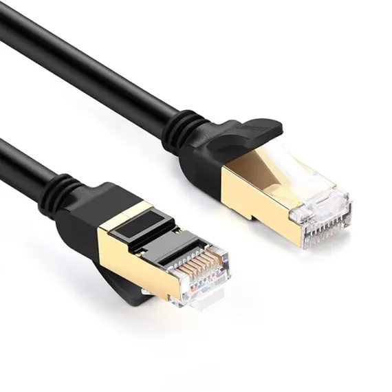 ქსელის კაბელი UGREEN NW107 (11229) Cat7 Patch Cord STP Ethernet Lan Cable 0.5m (Black) , 4 image - Primestore.ge