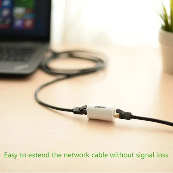 Network cable adapter UGREEN NW116 (20391) RJ45 Ethernet adapter 8P8C Female anti-thunder Rj45 connector Network extension cable adapter Ethernet cable (White), 5 image